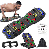 Push Up Board, Portable Multi-Function Foldable 10 in 1 Push Up Bar, Push up Handles for Floor,Professional Push Up Strength Training Equipment