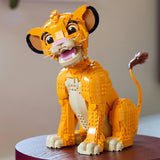 LEGO ǀ Disney Young Simba The Lion King, Collectible Animal Figure Building Set for Adults, Nostalgic Movie Memorabilia for Women, Men, and Fans 43247