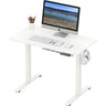 Electric Height Adjustable Sit Stand Desk with Hanging Hooks and Cable Management, 100 x 55 cm