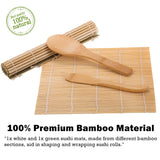 Sushi Making Kit, All in One Sushi Bazooka Maker with Bamboo Mats, Bamboo Chopsticks, Avocado Slicer, Paddle, Spreader, Sushi Knife, Chopsticks Holder, Cotton Bag, DIY Sushi Roller Machine