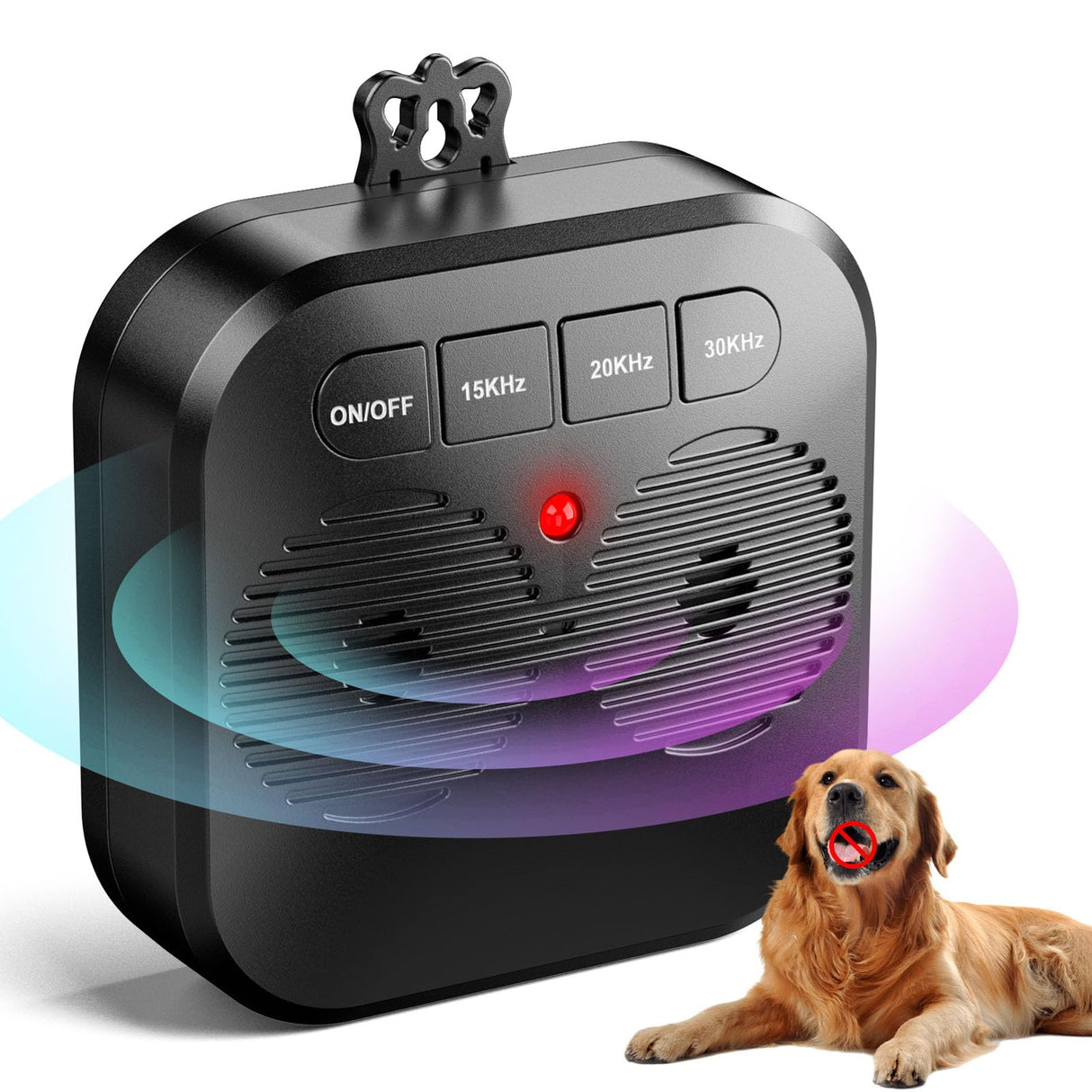 Anti Barking Device for Dogs, Ultrasonic Dog Bark Control with 3 Adjustable Modes, Rechargeable Anti Bark Box, Dog Barking Ultrasonic Safe&Effective Indoor/Outdoor (Anti Barking Device)