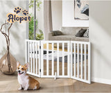 Foldable Dog Gate Wooden Pet Fence