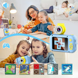 Kid Camera,Camera for Kid,2.4in IPS Screen Digital Camera,180°Flip Len Student Camera,Children Selfie Camera with Playback Game,Christmas/Birthday 4 5 6 7 8 9 10 11 Year Old Girl Boy