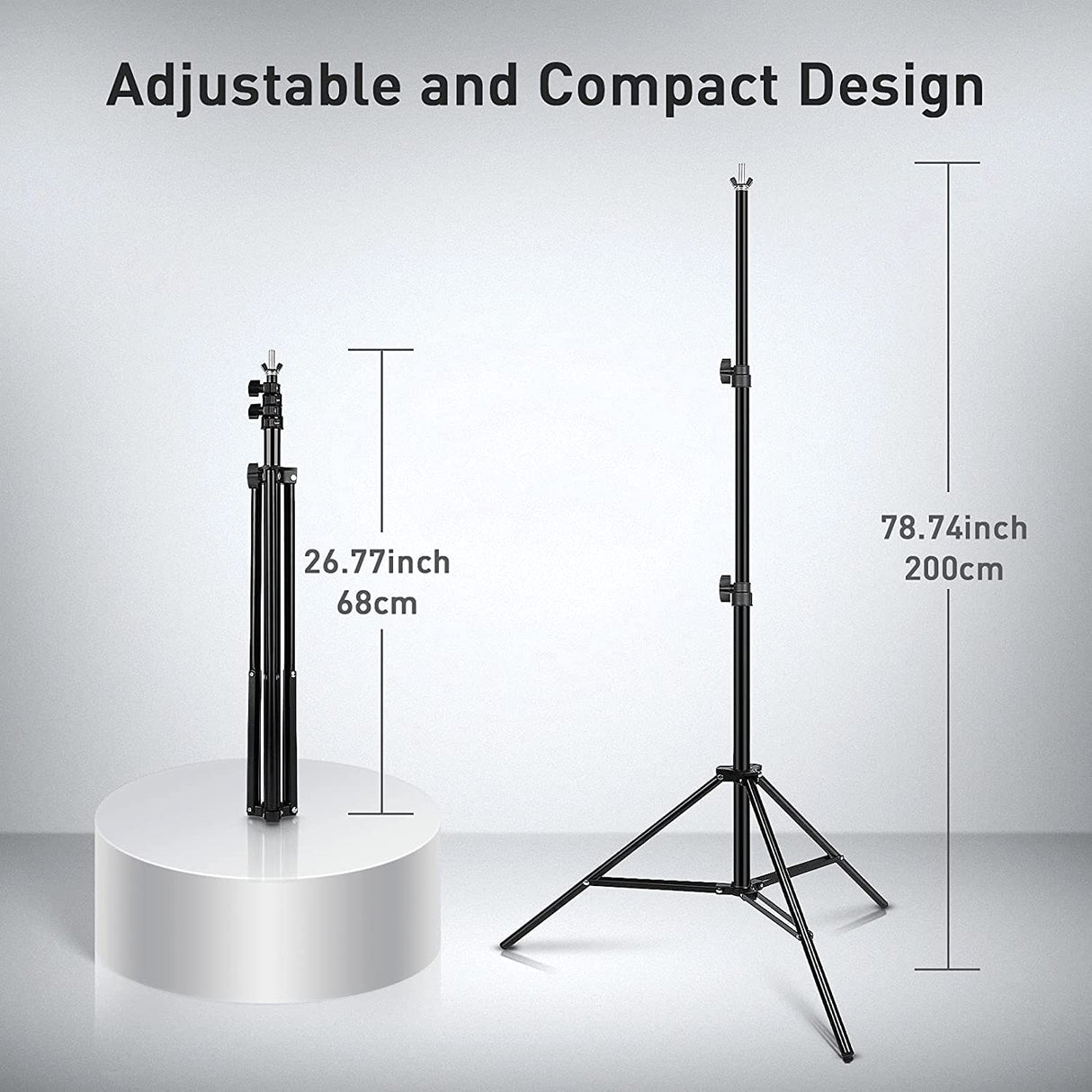 Green Screen Backdrop with Stand - Adjustable T-Shape Stand Kit with 6x9ft/1.8x2.8m 2-in-1 Chromakey Muslin Blue & Greenscreen Background Photo Photography Backdrop Kit for Photoshoot Video Recording