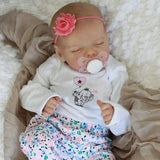 Lifelike Reborn Baby Dolls Girl 17 Inch Full Body Vinyl Washable Realistic Newborn Baby Dolls with Clothes and Toy Accessories for Kids Age 3+