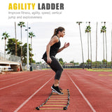 Agility Ladder - Agility Speed and Balance Training Ladder for Soccer Basketball Boxing Softball Footwork Sports Agility Training with Scale and Carry Bag