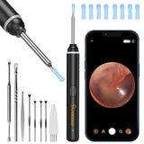 Ear Wax Removal Kit Ear Camera 1920P HD Ear Wax Removal Tool Ear Cleaner Otoscope with 6 LED Lights, 3mm Visual Ear Scope for iPhone iPad Android Smart Phone