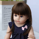 Lifelike Reborn Baby Dolls Full Silicone Vinyl Body 22 inch 55cm Reborn Dolls Girls Realistic Newborn Baby Girls Xmas Gift