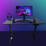 Electric Sit - Stand Desk with Quick Assembly, Ergonomic Memory Controller, Adjustable Height - 120×60 CM Desktop, Black Frame