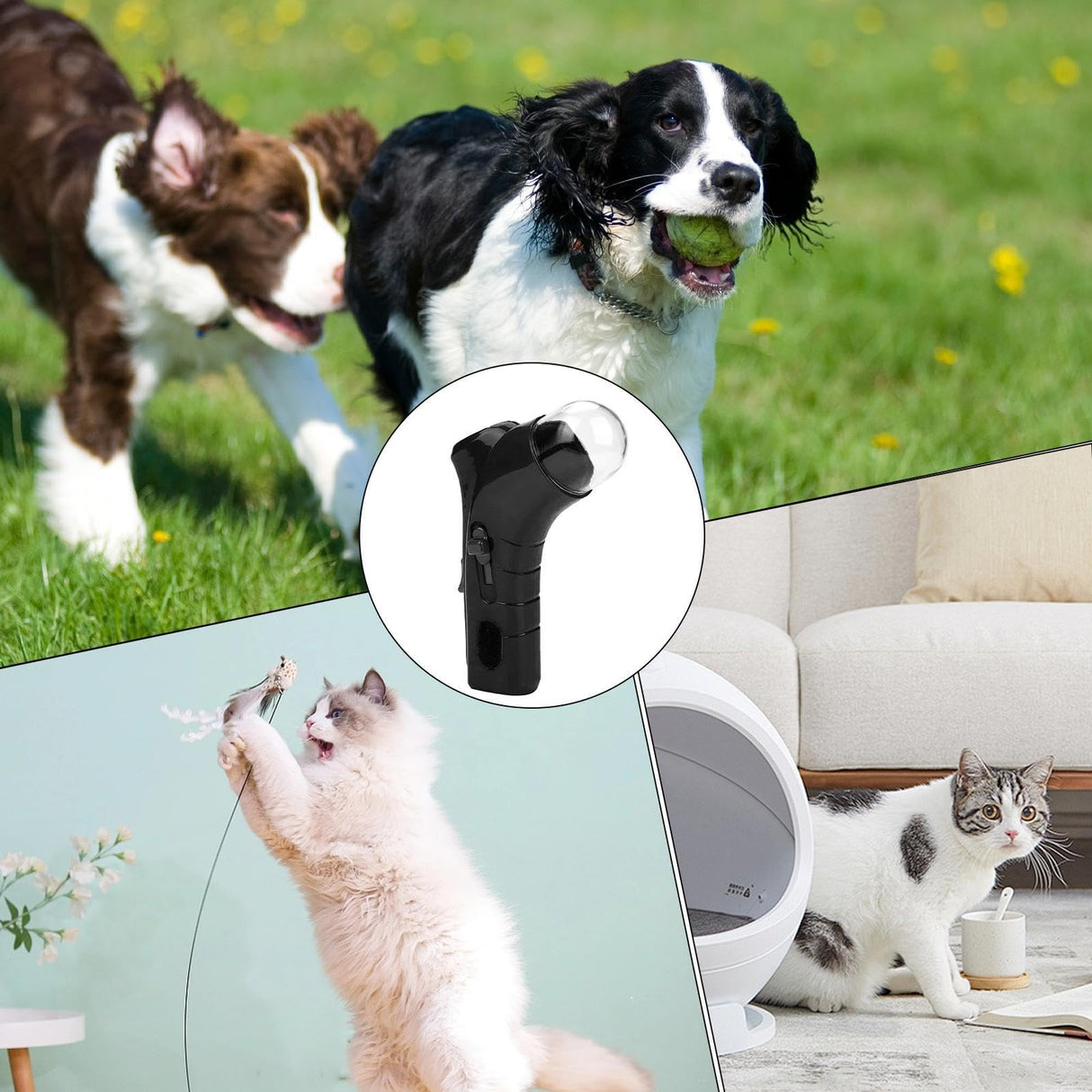 Cat Treat Guns, Cat Treat Guns Shooter, Pet Treat Launchers for Cat Dog, Cat Treat Shooter Interactive Training Toy, Handheld Pet Feeding Toys for Dog Cat Exercise Training