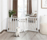 Foldable Dog Gate Wooden Pet Fence