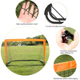 Kids Soccer Goal Pop Up Soccer Goals Set for Backyard Easy Assembly Play Soccer Net for Backyard Football Net for Kids and Adults Soccer Training Equipment Portable Pop Up Goals Soccer