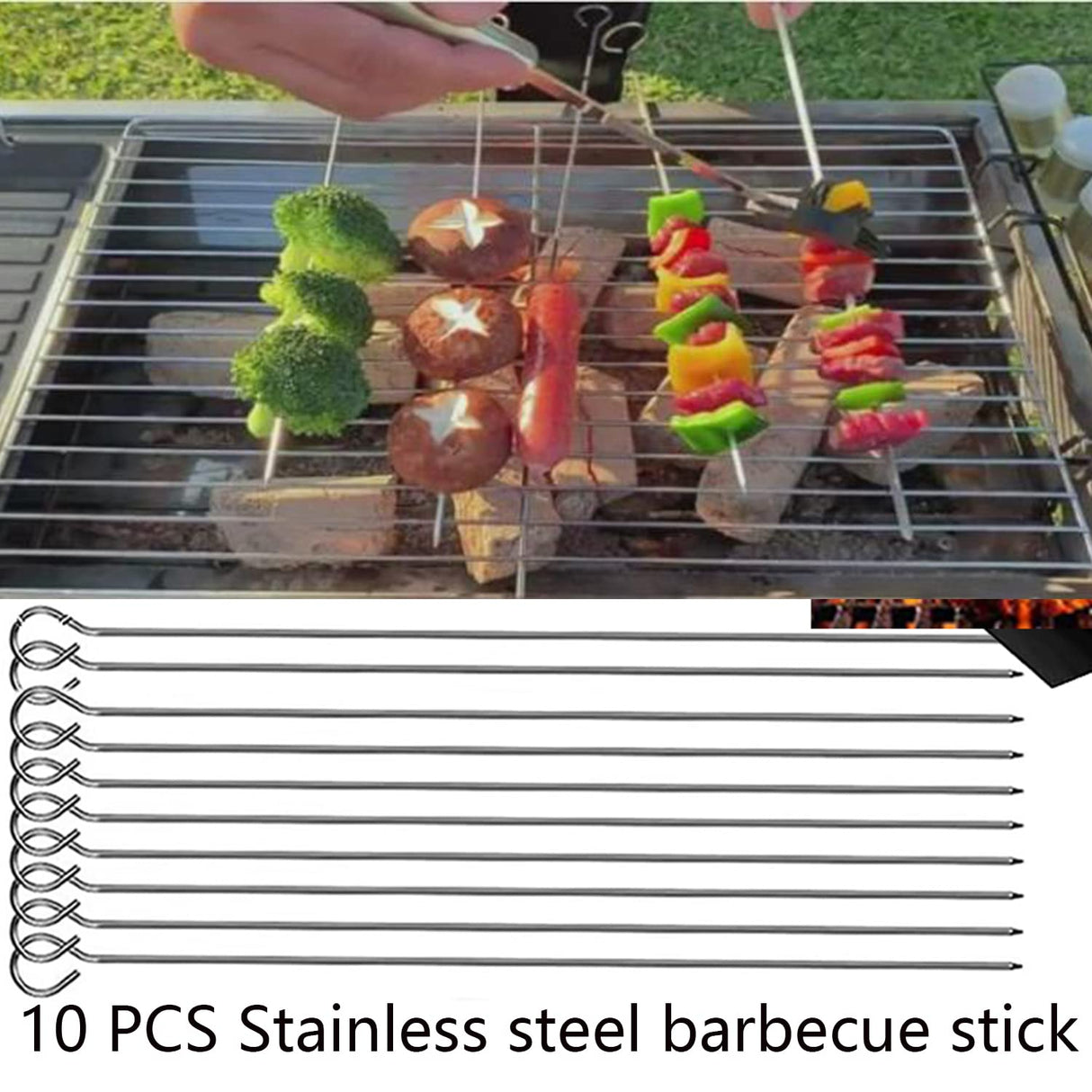 Barbecue Tool Sets with BBQ Apron,Increase Size(16in/40cm) Greater Safety,Barbecue Grill Tool Set,BBQ Grill Kit for Barbecue Indoor Outdoor,House Party and Picnic Stainless Steel BBQ Accessories