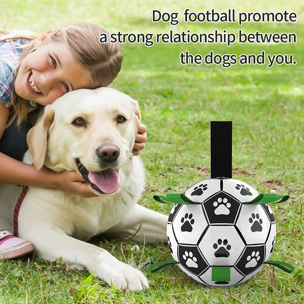 Dog Toys, Interactive Dog Football Toys with Grab Tabs, Durable Dog Balls for Small Medium Breed Dog Water Toy Indoor & Outdoor, Toy for Dogs,6 inches