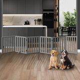 Foldable Dog Gate Wooden Pet Fence