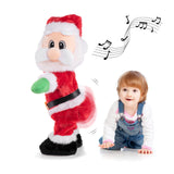 Twerking Santa Claus - Dancing Santa with Music Animated Christmas Stuffed Plush Doll Singing English Song Xmas Santa Toy for Kids