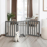 Foldable Dog Gate Wooden Pet Fence