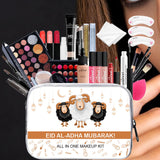 Beginner Makeup Kit - Travel Makeup Kit with Cosmetic Bag - Includes Eyeshadow Palette, Mascara, Lip Gloss, Foundation, Beauty Sponge