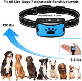 Dog Bark Collar- Rechargeable Bark Colla, Humane No Shock Barking Collar- with Vibration & Beep- Bark Collar for Small Medium Large Dogs- Anti Barking Collar - No Remote