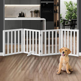 Foldable Dog Gate Wooden Pet Fence