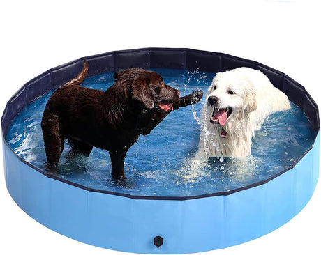 Foldable Dog Pool, Collapsible Hard Plastic Dog Swimming Pool,Portable Bath Tub for Pets Dogs and Cats,Pet Wading Pool Portable Suitable for Indoor and Outdoor use