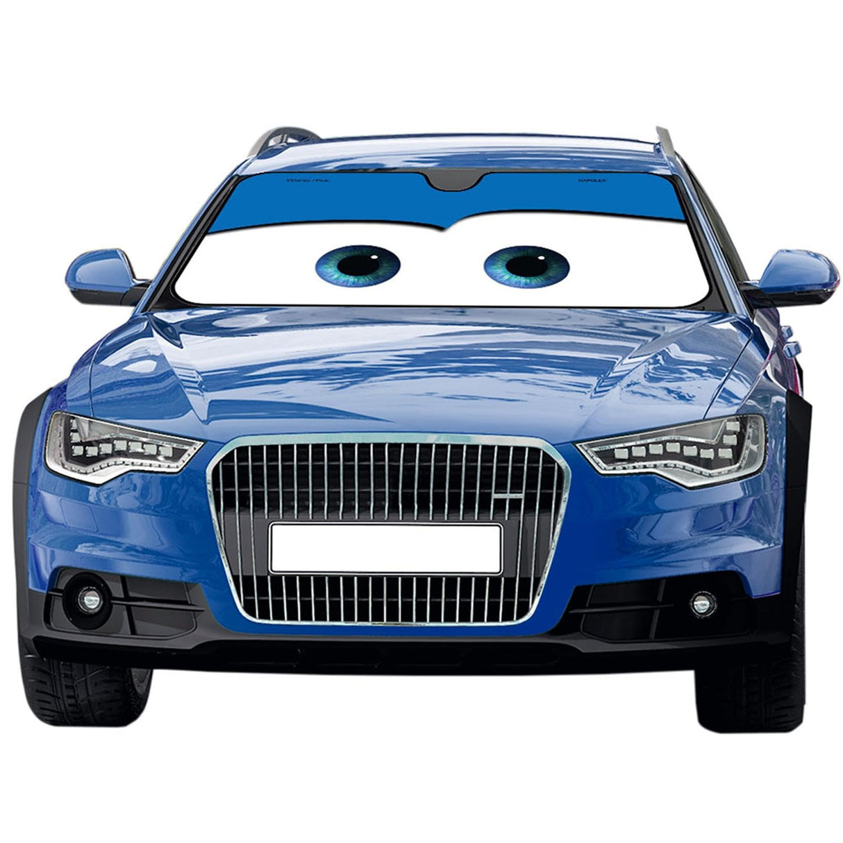 Car Windshield Sunshade Eyes, Cartoon Eyes Car Sun Visor, Car Sun Visors for Windscreen, Front Window Sunshade for Car, Foldable Aluminium Foil Windshield Sunshade Anti-UV, Heat Protection