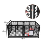 Pet Playpen Folding Dog Plastic Puppy Exercise Enclosure Fence 6 Panels, Dog Play Pen Connectable Fence with Lockable Gate, Universal Portable Pet Exercise Cage Yard for Indoor Outdoor Black