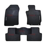 Premium Quality All Weather Rubber Car Floor Mats Fit Mitsubishi Outlander 2012-Oct 2021(White Logo)