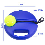 Tennis Trainer Rebound Ball, Tennis Practice Trainer Gear Tennis Training Equipment Kit with 1 Trainer Base 4 Elastic Ropes & 4 Balls for Beginners, Kids, Adults