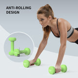 Dumbbells Anti-Slip Neoprene Dumbbell Soft-Touch Grip Hand Weights Home Gym Exercise Women Men Arm Pilates Dumbbells in