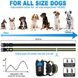 Dog Training Collar, Shock Collar for Dogs with Remote, 2 Receiver Rechargeable Dog Shock Collar, 3 Modes Beep Vibration and Shock Waterproof Bark Collar for Small, Medium, Large Dogs