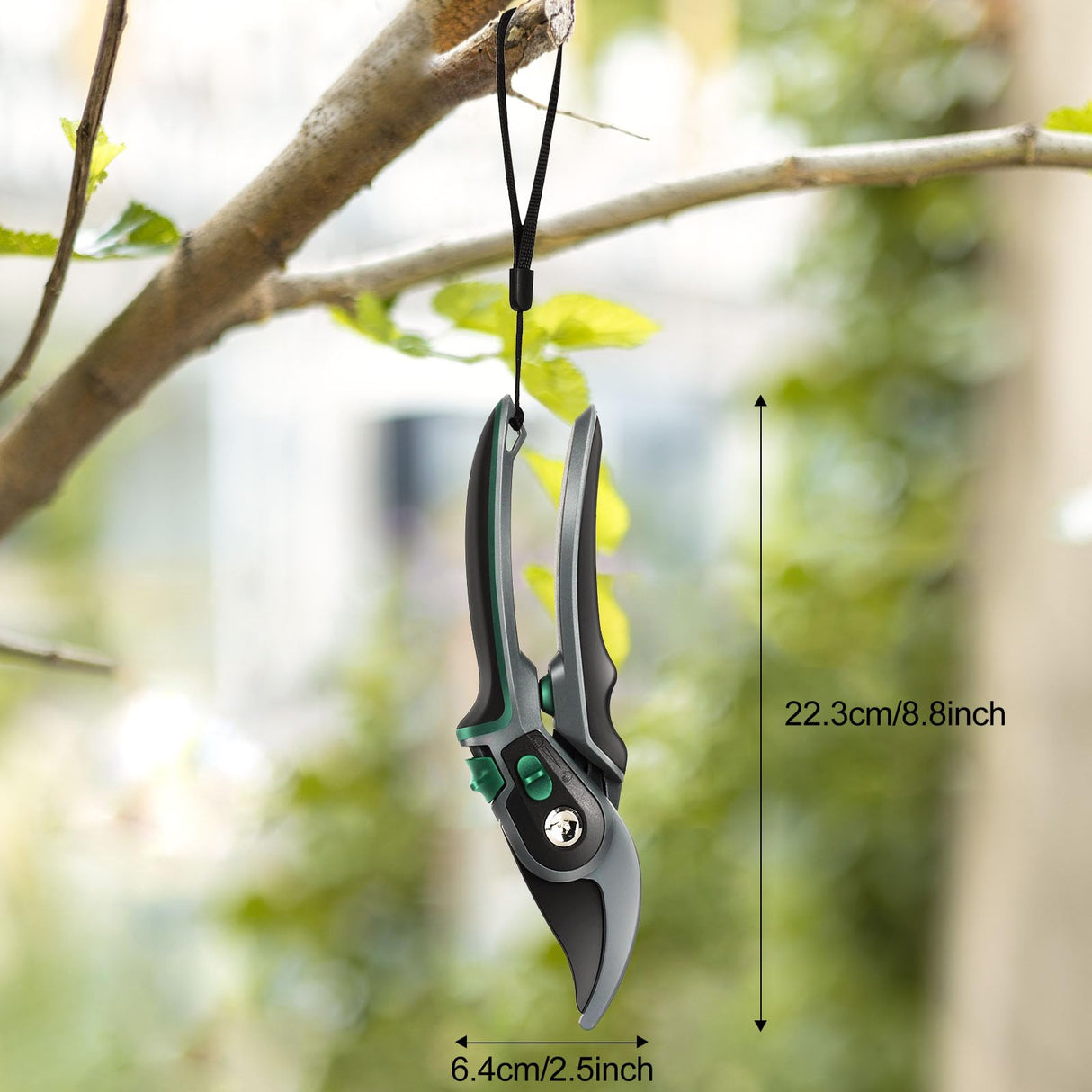 Garden Pruners, Pruning Shears for Gardening Heavy Duty with Grade High Carbon Steel, Best Bypass Pruner Garden Shears Professional Gardening Tools