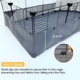 Guinea Pig Cages with Liner 48x24x12inch C&C Small Animal Cage Pet Puppy Dog Playpen Indoor Rabbit Chinchilla Hedgehog Habitat Fence DIY 12PCS Metal Grids with Bottom TSL05