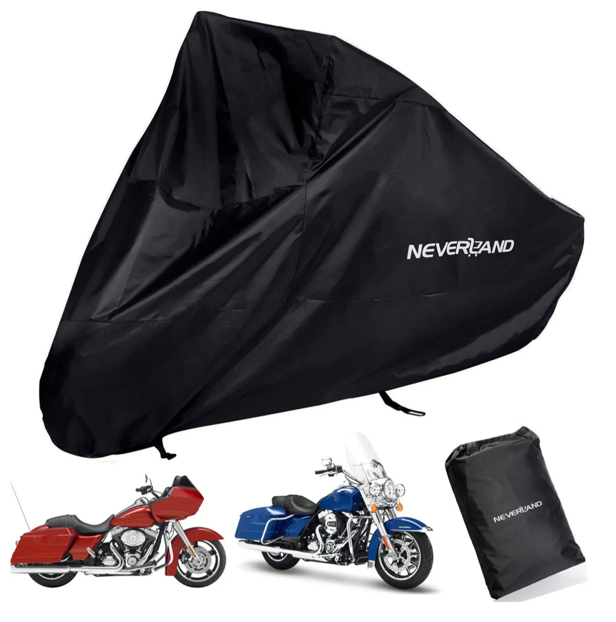 XXXL Motorcycle Cover Black For Harley Davidson Road Glide King Ultra Limited