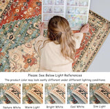 Soft Boho Area Rug, Non-Slip, Washable Carpet for Living Room/Bedroom/Dining/Office