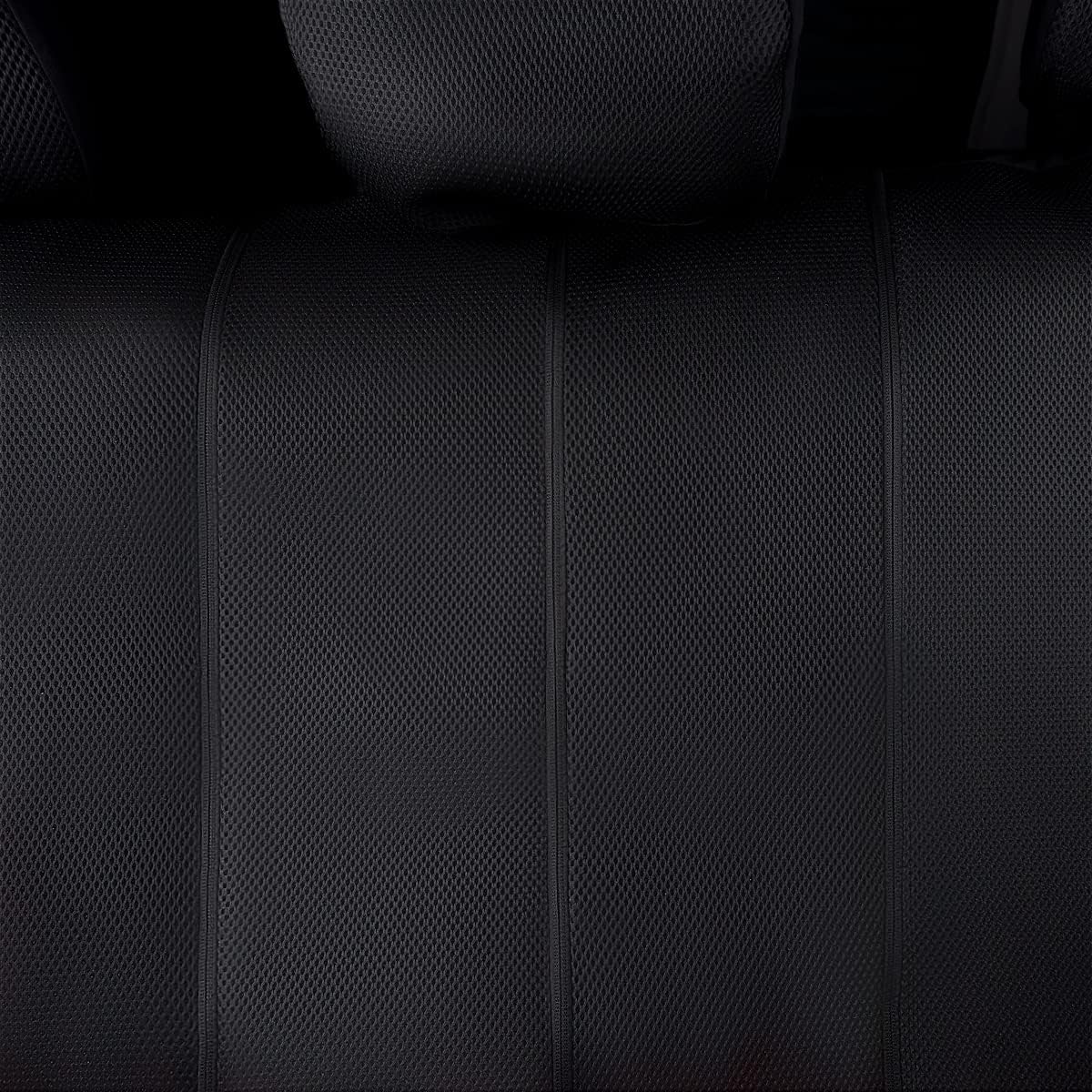 Flying Banner car seat Covers Full Set Faux Leather Air Mesh Breathable Man Lady Airbag Compatible Rear Bench Split 40/60 50/50 60/40 Truck Pick Up