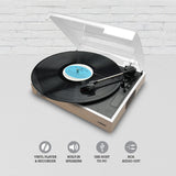 Wooden Style USB Turntable Record Player Vinyl to MP3 Built-in Stereo Speakers Natural