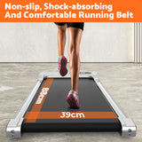 Under Desk Walking Pad Treadmill Home Compact Small Walking Jogging Machine Fitness Equipment, Max 8km/h, 120KG Capacity