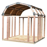 Barn Style Shed Instant Framing Kit, 7'x8', Metal