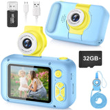 Kid Camera,Camera for Kid,2.4in IPS Screen Digital Camera,180°Flip Len Student Camera,Children Selfie Camera with Playback Game,Christmas/Birthday 4 5 6 7 8 9 10 11 Year Old Girl Boy