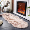 Soft Fluffy Rug Faux Sheepskin Fur Area Rug Shaggy Couch Cover Seat Cushion Furry Carpet Beside Rugs for Bedroom Floor Sofa Living Room Runner, 60x180cm