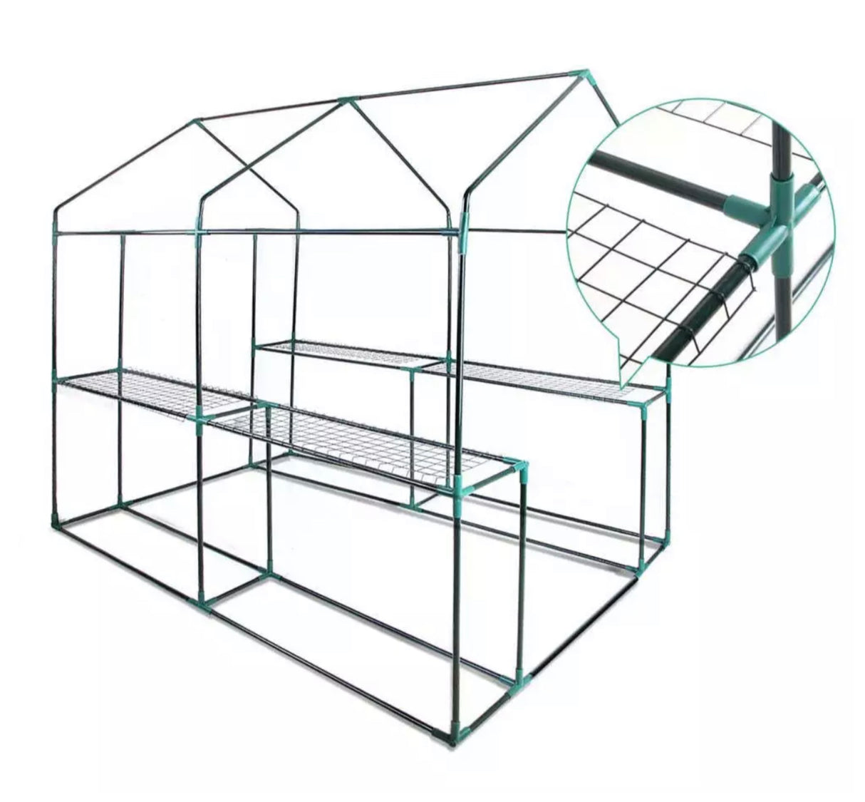 Walk In Greenhouse Garden Green House Flower Plant Shade PVC Storage Tunnel Shed