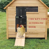 Chicken Coop Automatic Door, Chicken Automatic Door, Automatic Chicken Coop Door with Timer Aluminum Alloy Ip45 Waterproof Led Display Battery Powered Auto Chicken Door Opener