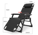 Portable Reclining Folding Deck Chair Lounge Beach Camping Sun Outdoor Lounger