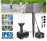 Solar Powered Fountain Submersible Water Pump Garden Pond Pool Feature Kit Panel