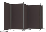 5-Panel Room Divider - Fabric Room Partition for Living Room and Bedroom, Foldable and Portable Design with Iron Frame