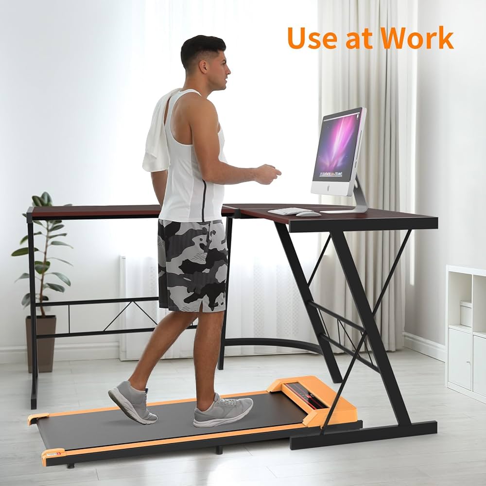 3 in 1 Walking Pad Treadmill, Under Desk Electric Treadmill for Home, Compact Portable Walking Jogging Running Machine with Shock Absorption | Non-Slip | LED Display | Low Noise