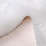 Soft Faux Sheepskin Fur Rug Fluffy Area Rug Floor Mat Luxury Carpets Chair Cover Seat Pad Shaggy Rug for Bedroom Sofa Living Room (2x5 Ft Sheepskin)