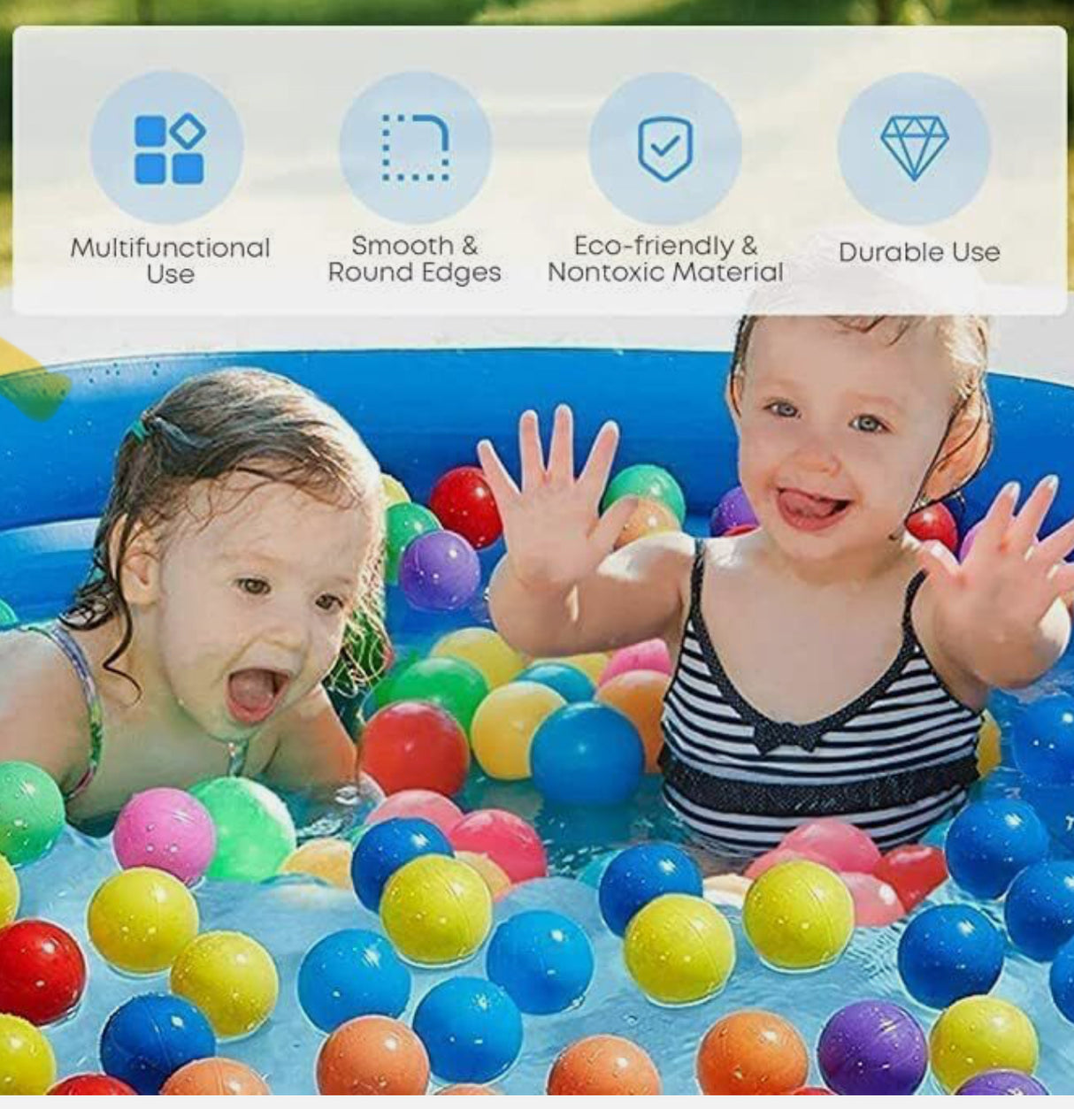 Inflatable Paddling Pool for Kids & Adults - Backyard Swim Centre 260cm