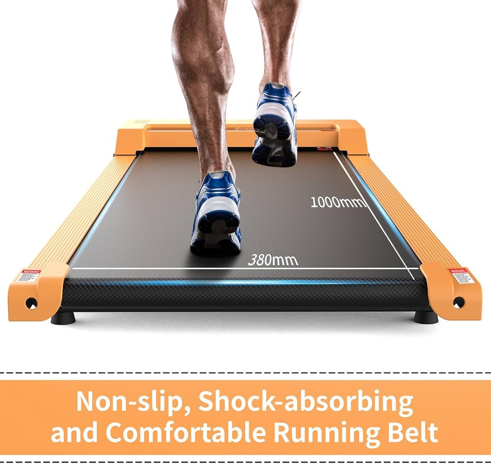 3 in 1 Walking Pad Treadmill, Under Desk Electric Treadmill for Home, Compact Portable Walking Jogging Running Machine with Shock Absorption | Non-Slip | LED Display | Low Noise